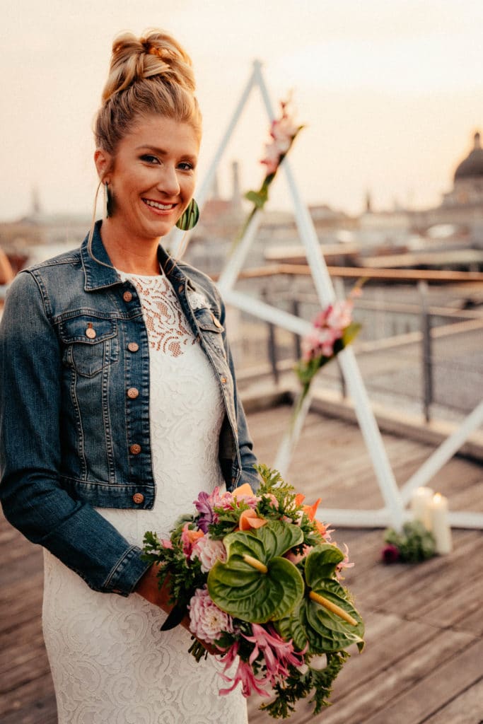 Rooftop Hochzeit München Hochzeitsplanerin Wassermelone 
